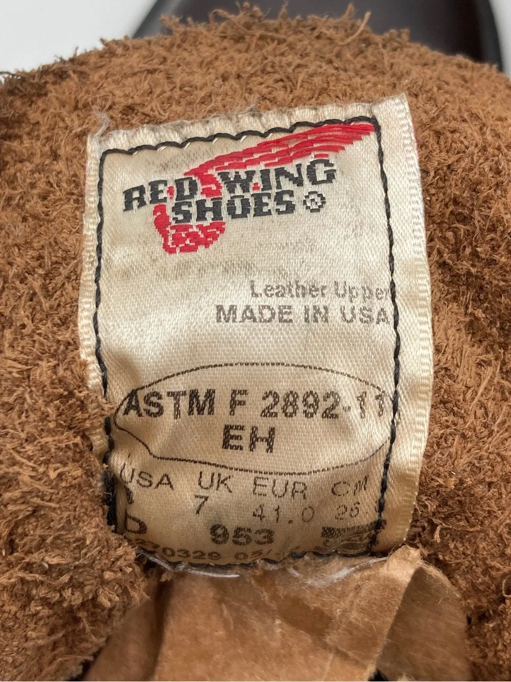 Red Wing 953 Super Sole ASTM F2892-11 EH Leather Work Boots